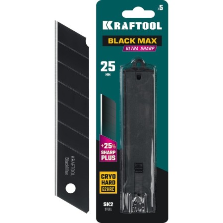 Kraftool's knives Kraftool 09602-25-S5, segmented blades, 25 mm, 5 pcs.