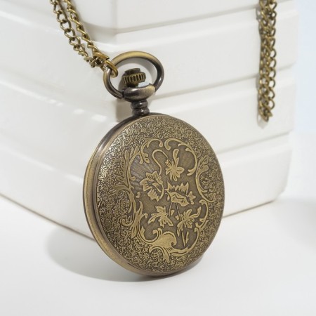 Pocket watches "gears", quartz, d dial-4 cm, 5.5 x 4.5 cm-2