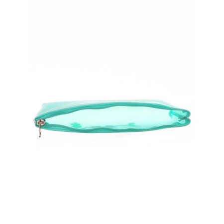 School Penal on a zipper turquoise dog-3