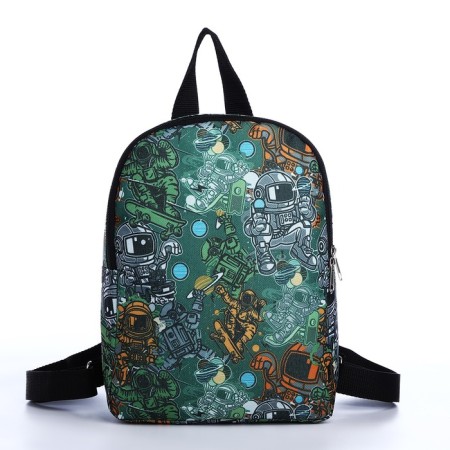 Baby backpack on lightning, green color-2