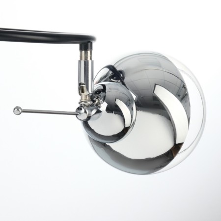 Redo chandelier 2he27 40W Black-chromium 45x30x28 cm-6