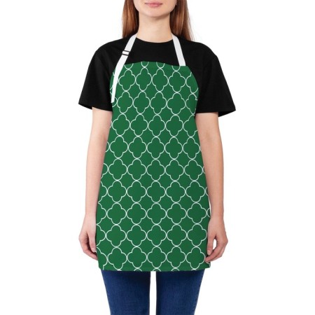 Apron kitchen with a photo print "Classic ornament", adjustable, size OS