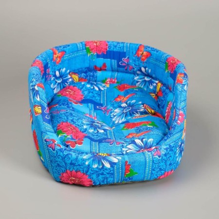 Ovalnoye lying with a side, 38 x 25 x 14 cm, mix of flowers-1