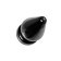 Anal plug Toyfa Popo Pleasure Draco α, cone, PVC, 95x180 mm, black color