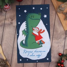 The towel of the “strong hugs” is 28x46 cm, 100% HL, the mitch 164 g/m2