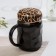 Ceramic mug with a plastic lid "Kingdom", 380 ml, color and inscription mix