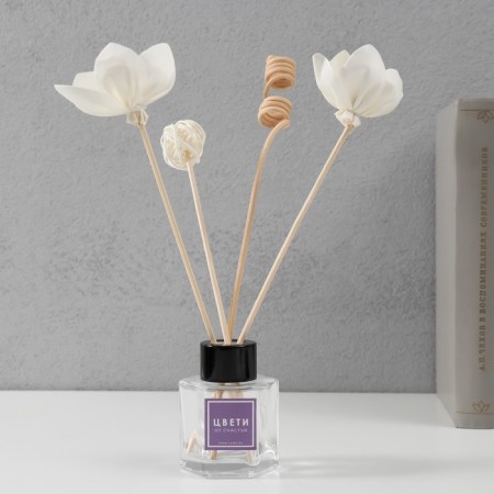 Sticks for aromadiffusor "with flowers" set 4 pcs + a rattan ball-3