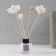 Sticks for aromadiffusor "with flowers" set 4 pcs + a rattan ball