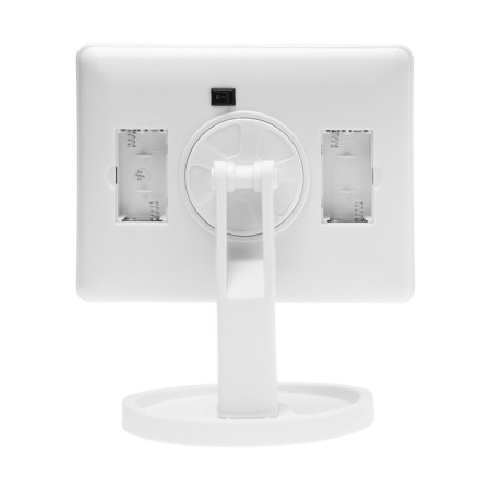 Luazon KZ-06 mirror, backlight, 26.5 x 16 x 12 cm, 16 diodes, sensory button, white-7