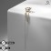 Earring "Kaff" luxury, white color in gold