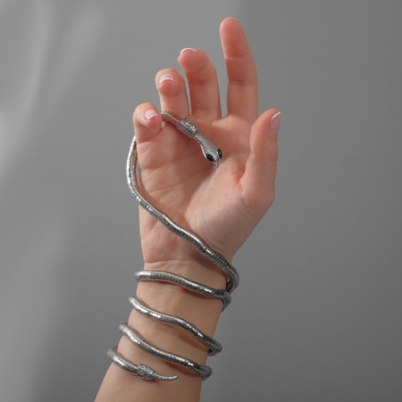 Caulsformer "Snake", Color Black Silver, 90 cm-2