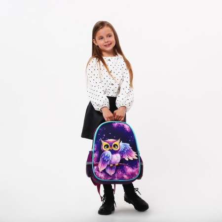 Backpack backpack Calligrata, 39x30x14 cm, "owl", for girls-16