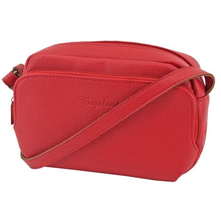 Women's bag B2826-77140, red color, genuine leather, 20x7x14 cm