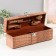 Casket wood, leatherette under the bottle "Pink snake" 5 items 35.5x15x11.5 cm