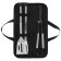 Maclay barbecue set: fork, tongs, spatula, 38.5 cm