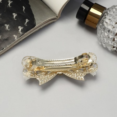 Hair hairpin "Lorelei" bow, 9 cm-1
