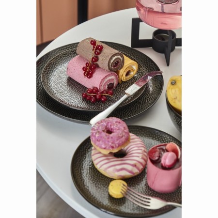 A set of lunch plates Liberty Jones Dots, D = 26 cm, 2 pcs, black color-6