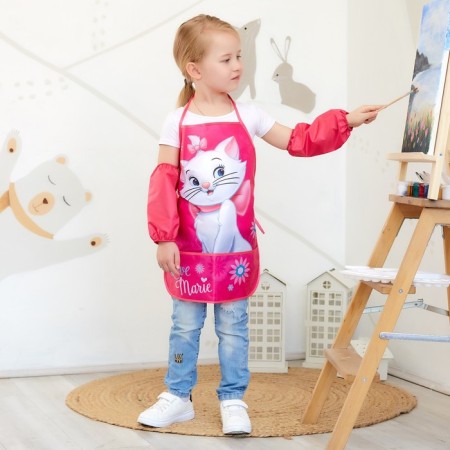 Apron with arm -offers "Marie", cats aristocrats, 49 x 39 cm-1