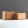 Supplies woven, 2 pcs, with natural decor, 34.5 x 25 x 16 - 29 x 20 x 13.5 cm