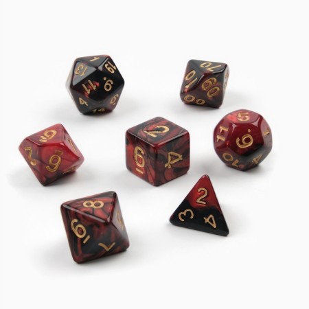 Cubes set for D&D (Dungeons and Dragons, DND) "Game time", Series: D&D, 7 pcs-1