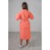 Women's bathrobe, shalka+kant, size 48, coral color, waffle