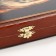 Sherkhan backgammon, wooden board 40 x 40 cm, with a field for playing checkers