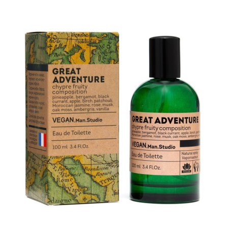 Tuale water men's Vegan Man Studio Great Adventure, 100 ml (based on Aventus (Creed)