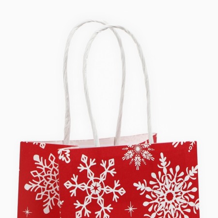 Gift package "Snowflakes", white craft, 12 x 21 x 9 cm, New Year-5