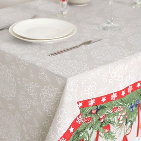 New Year. Tables of winter miracles (12C23) 145x145cm, morned 170g/m, HL100%-3