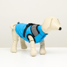 Jacket for dogs with a reflective harness, size 16 (DS 36, OG 46, Osh 35), Blue