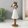 Polystone souvenir "Mom with a child, a white dress with flowers" 8x7.5x23.5 cm