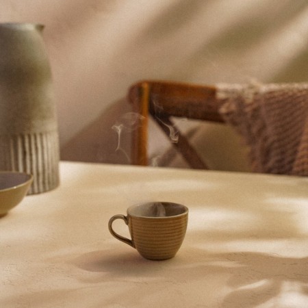 Porcelain mug SL Home "Sandy Breeze", 250 ml, beige color-4