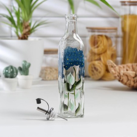 Glass bottle for sauces and oils "Basilka", 500 ml, 6 × 30 cm-1