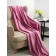 Raspberry blanket, size 200x220 cm, red color