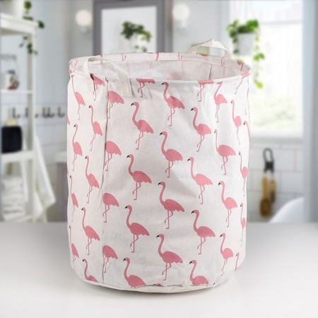 Basket Winness Textile shares "Flamingo", 35 × 35 × 60 cm-1
