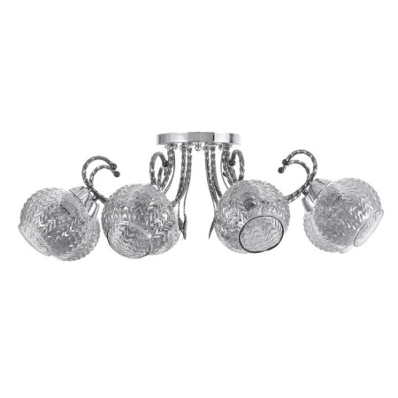 Teresa chandelier 8x40W E27 chrome, black chrome 74x74x22cm-4