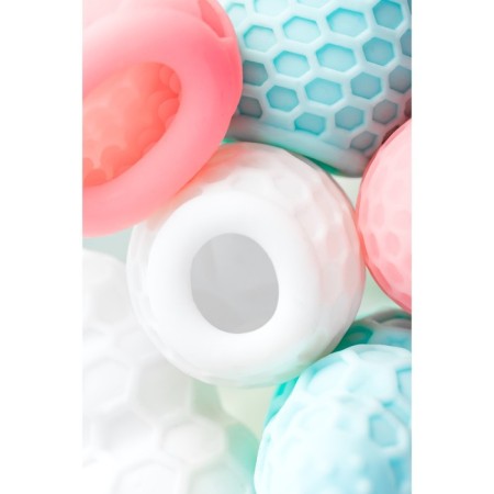 Masturbator A-Toys Pufl, turquoise, three, 6 cm d 2.7 cm-7