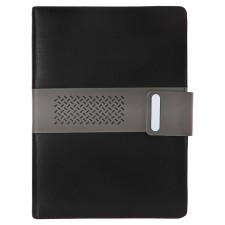 Organizer on the rings A5, 80 sheets, leatherette, line, with a knife, black