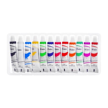 Watercolor paints, 12 colors, in a plastic tube, 9 ml, in a cardboard box-4