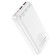 External battery Hoco J100A, 20,000 mAh, 2 USB, 2 A, display, white