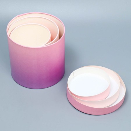 Set of hats 3 in 1, gift packaging, “gradient”, 13 x 13 - 18 x 18 cm-10