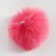 A toy for cats "fur ball", artificial fur, 5 cm, raspberry