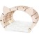 House-house with EWA fur “Koshkin House”, beige frame, white fur