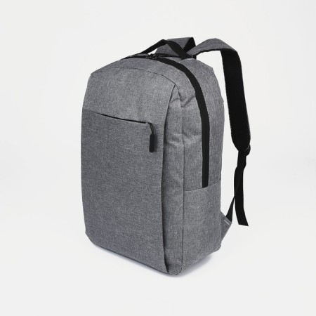 Youth backpack from lightning textiles, 2 pockets, gray color