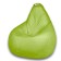 The pear-pear chair is positive, size m, diameter 70 cm, height 90 cm, artificial leather, green color
