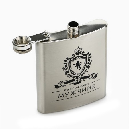 Flaw "Real Man", 210 ml, silver-1