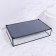 Square organizer for storage, 1 section, glass, 29 × 17.5 × 6.5 cm, the color is transparent/black