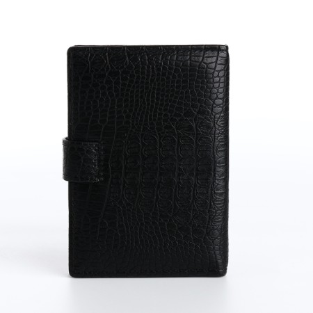 Cover for car documents and passports on a magnet, black color-1