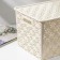 Basket for storage with a lid "Chamomile", 14 l, 35.5 × 24.5 × 20.5 cm, ivory color.
