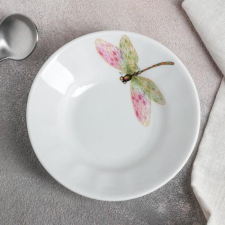 Porcelain Box "Dragonfly", 105 ml, D = 11 cm